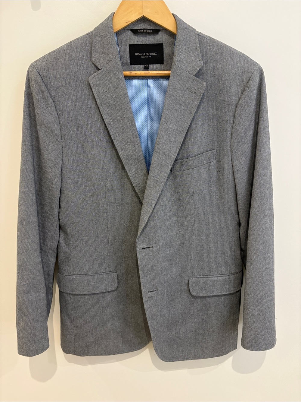Banana Republic Light Gray Men's Sport Coat